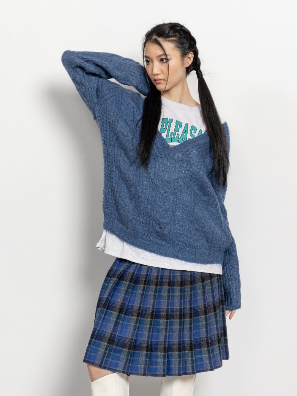 MOHAIR SWEATER Vintage Pullover Jumper Oversize Cable Knit / Small